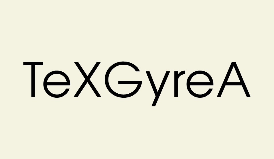 texgyreadventor font big