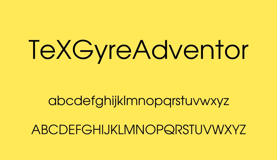 texgyreadventor font