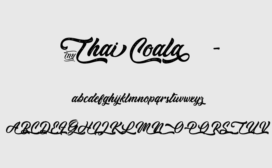 Thai Coala font