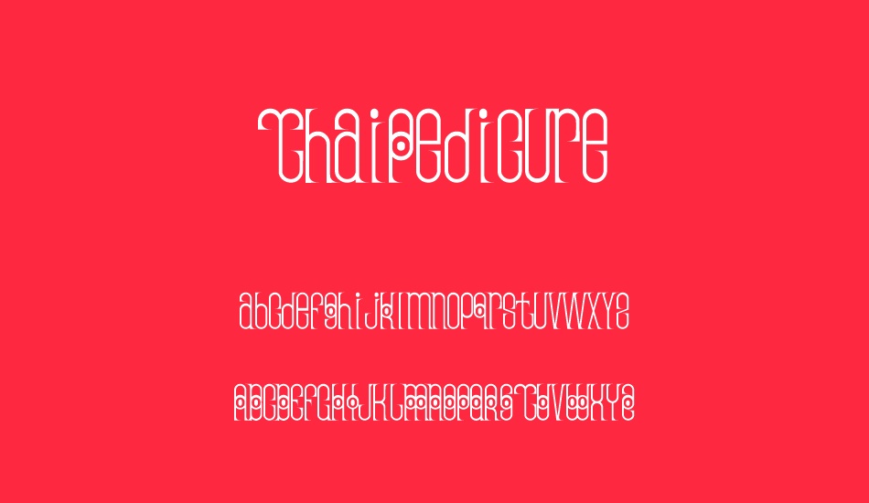 thaipedicure font