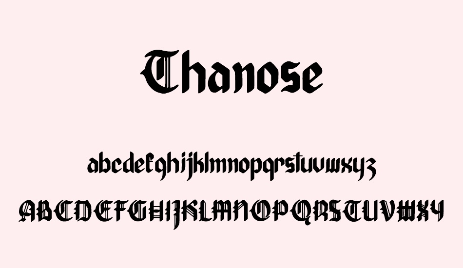 thanose font