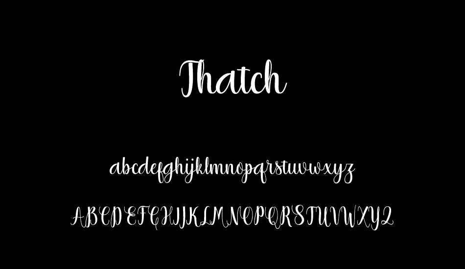 thatch font