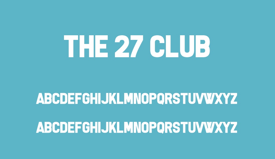 the-27-club font