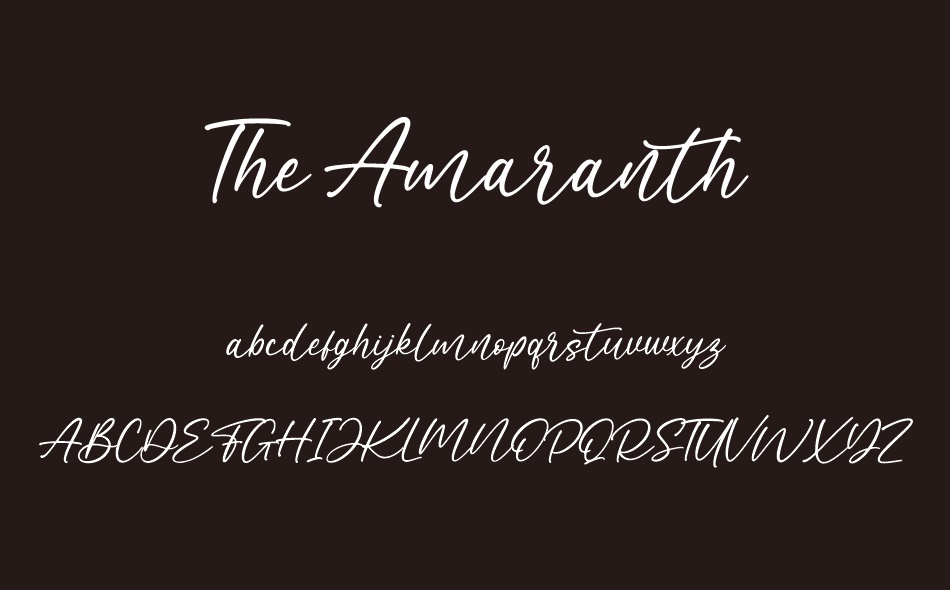 The Amaranth font