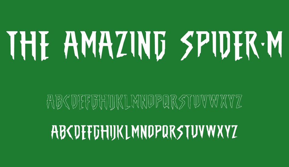 the-amazıng-spıder-man font