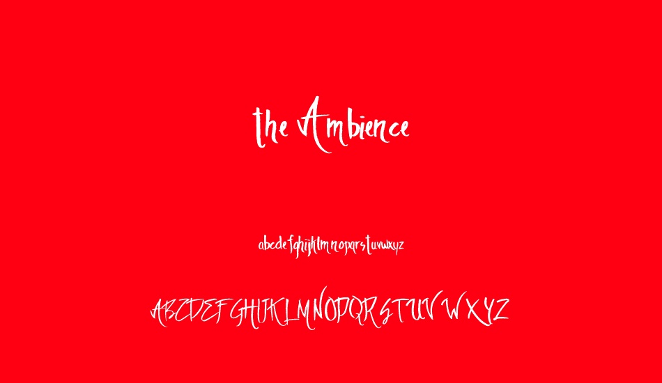 the-ambience font