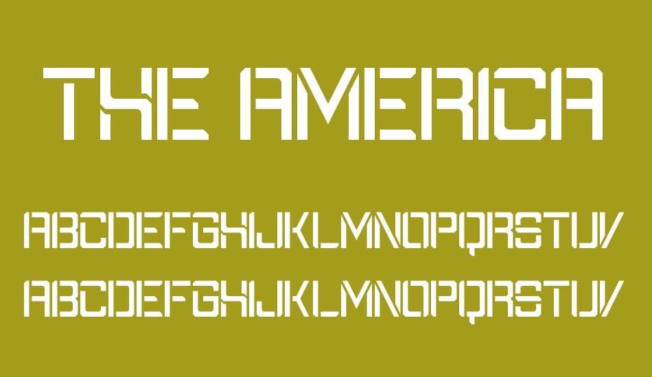 the-american font