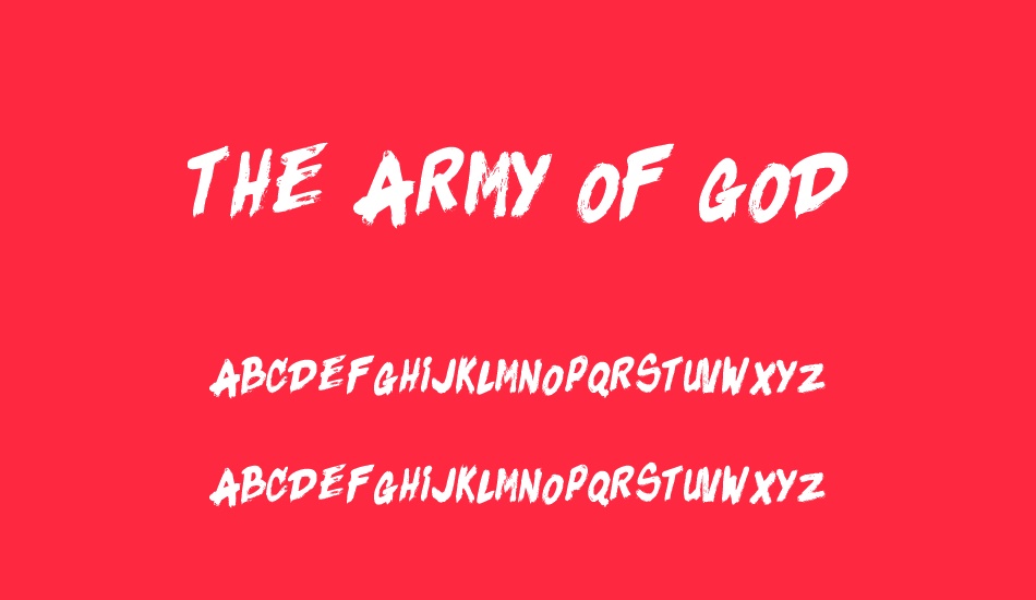 the-army-of-god font
