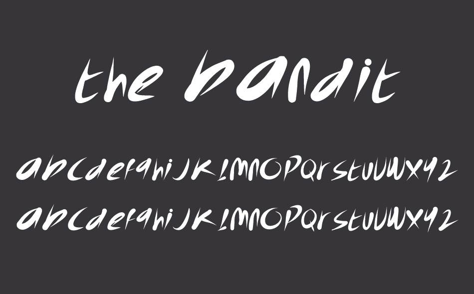 The Bandit font