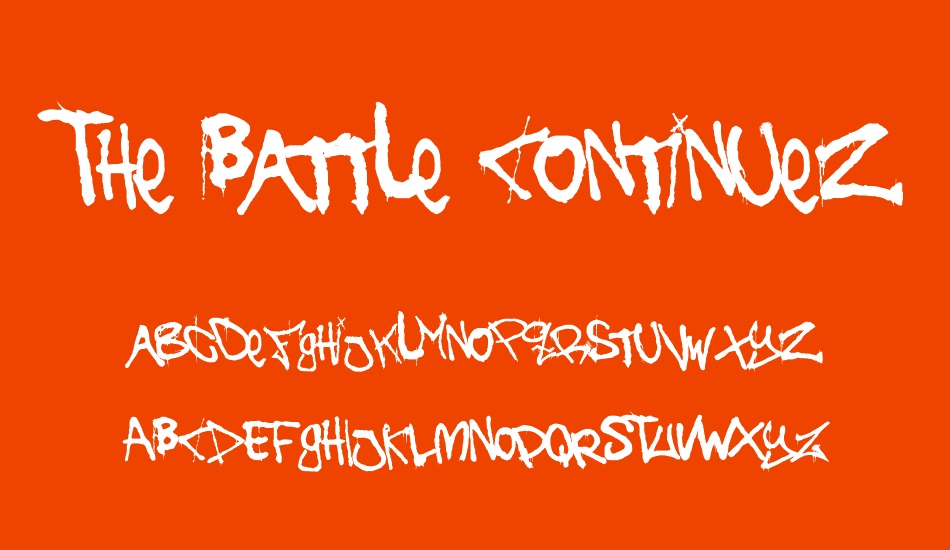 the-battle-continuez font