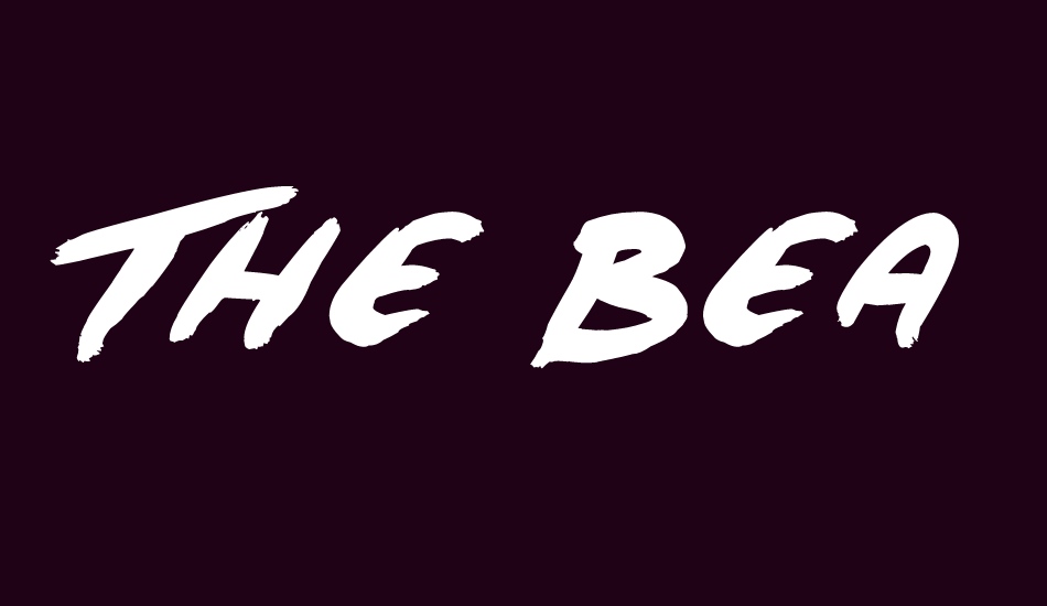 the-beach font big