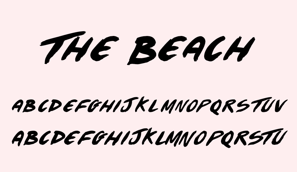 the-beach font