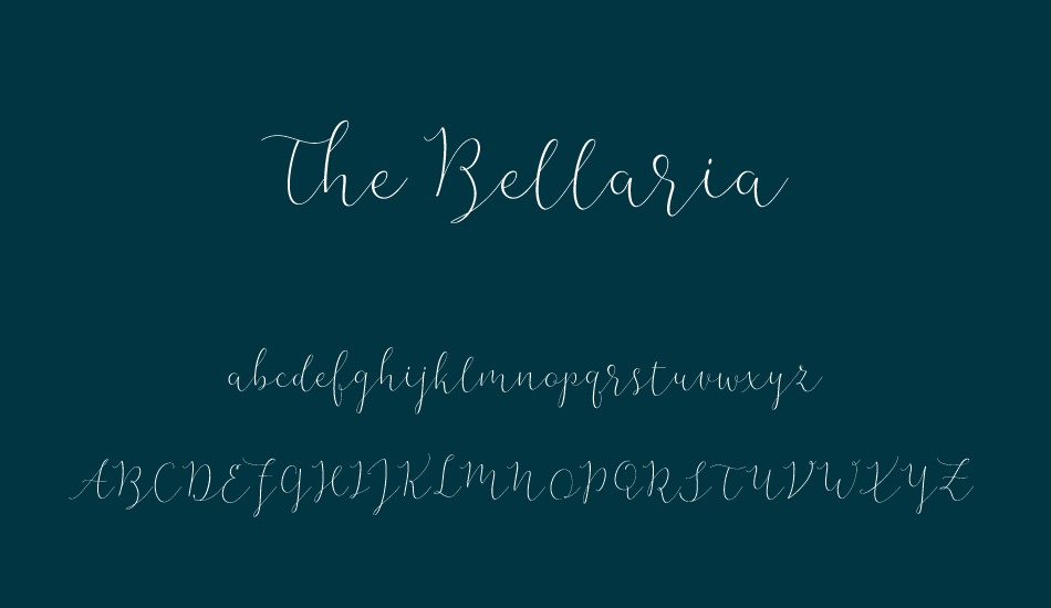 the-bellaria-free font