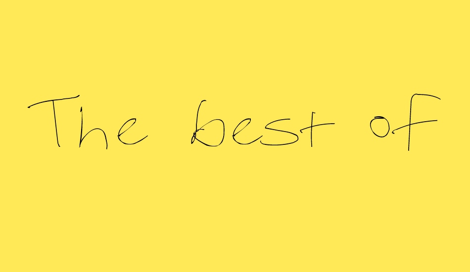 the-best-of-my-love font big