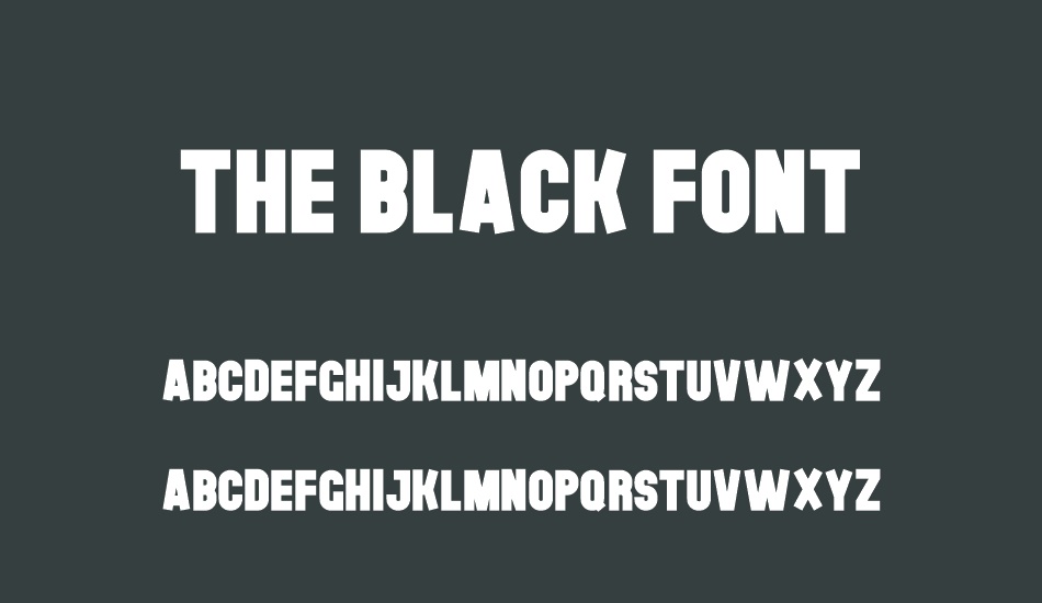 the-black-font font