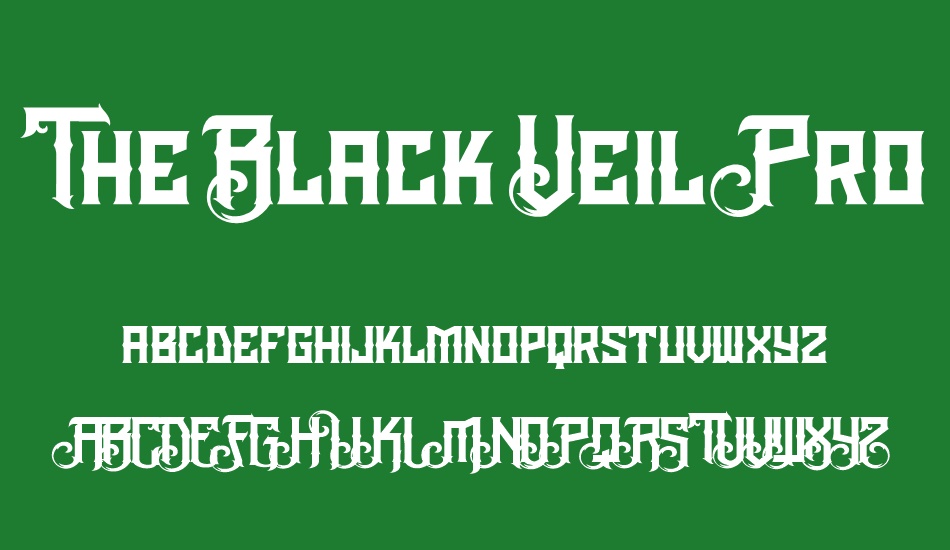 the-black-veil-pro font