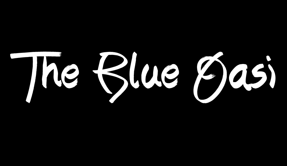 the-blue-oasis font big