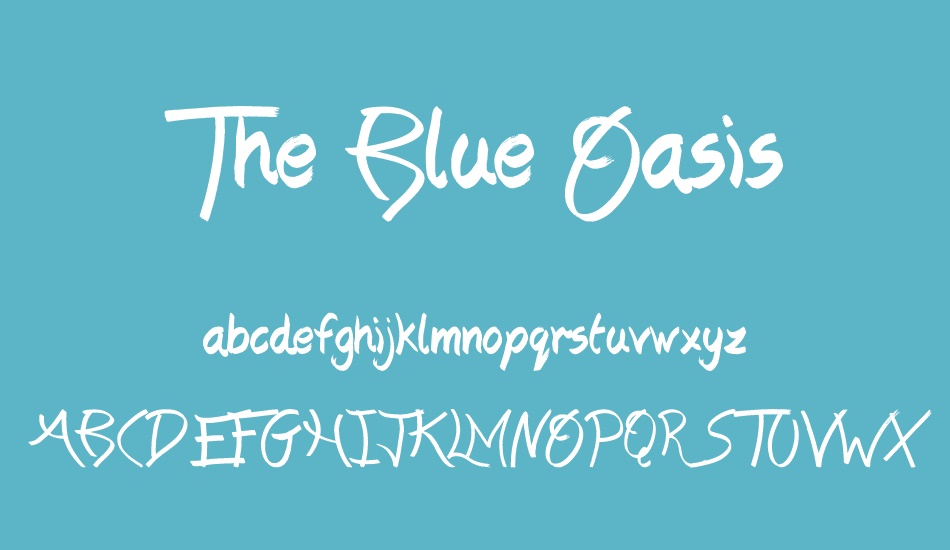 the-blue-oasis font