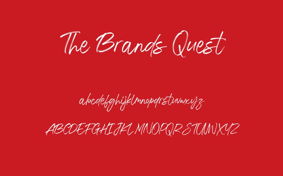 The Brands Quest font