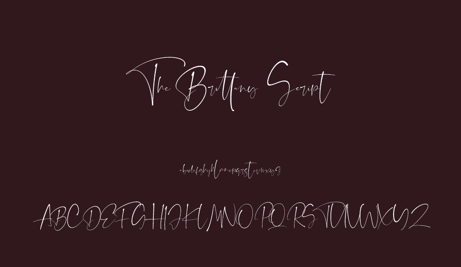 the-brittany-script font