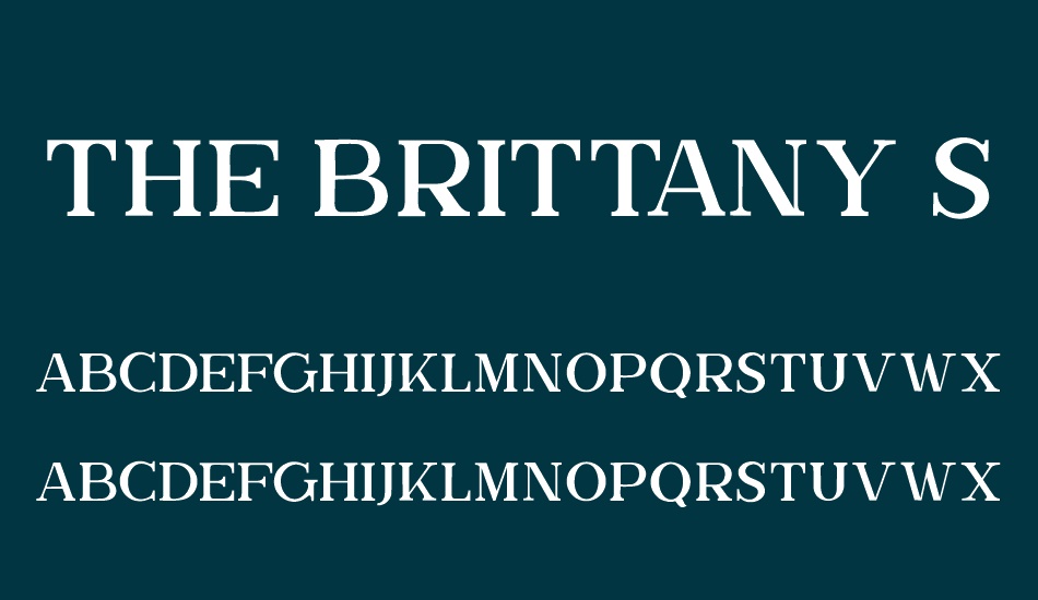 the-brittany-serif font