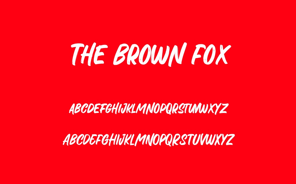 The Brown Fox font