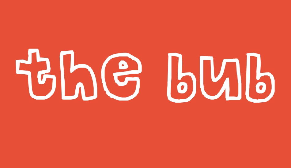 the-bubble-letters font big