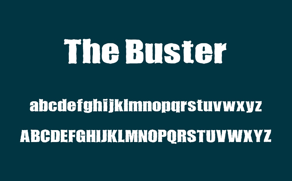 The Buster font