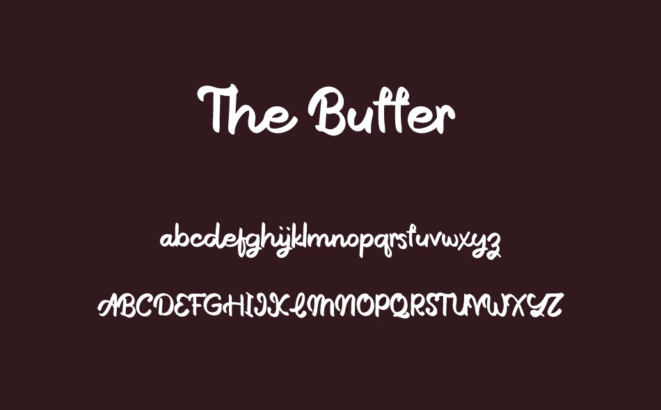 The Butter font