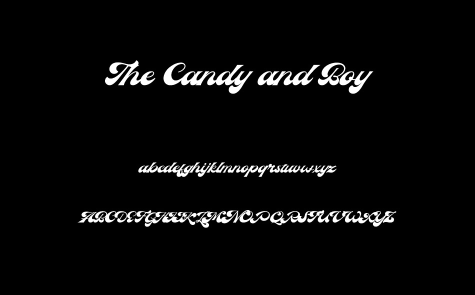 The Candy and Boy font