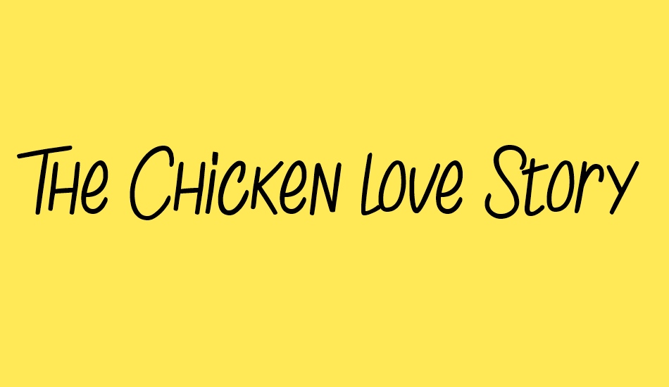 the-chicken-love-story font big