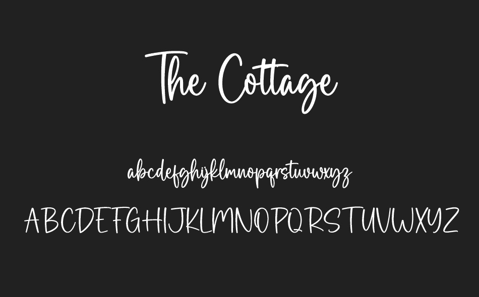 The Cottage font