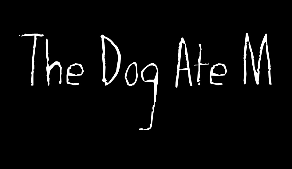 the-dog-ate-my-homework-light font big