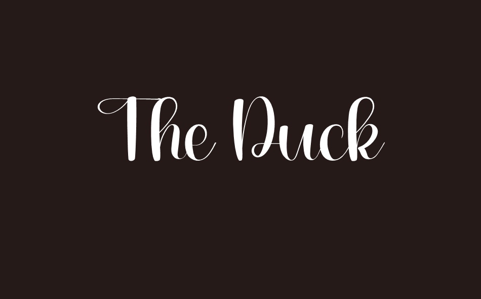 The Duck font big