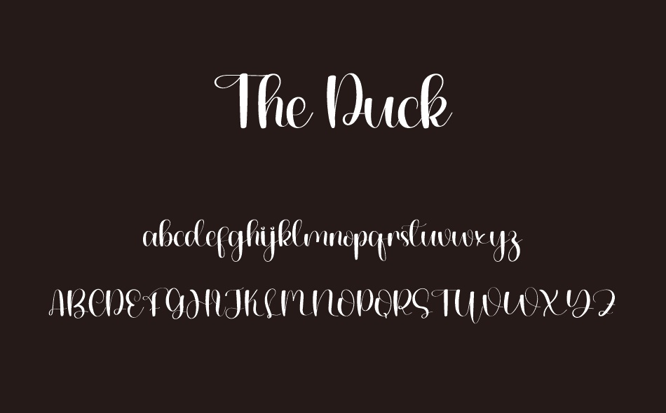 The Duck font