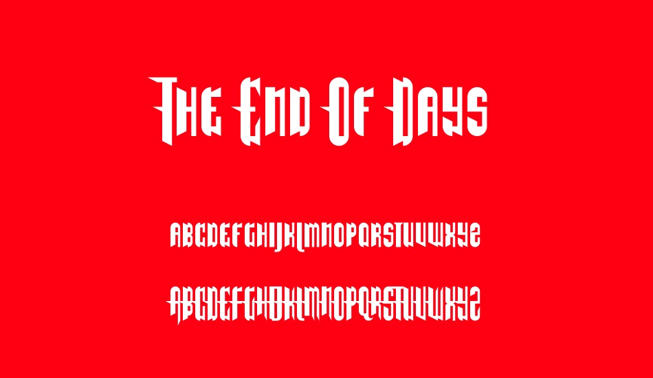 the-end-of-days font