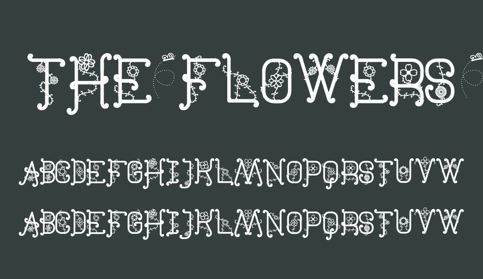 the-flowers-st font
