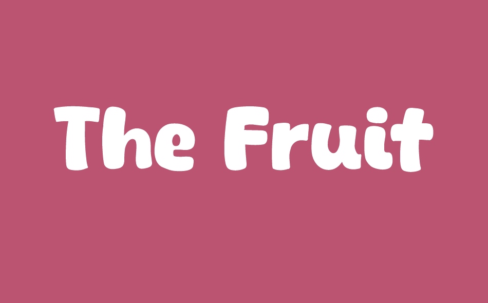 The Fruit Star font big