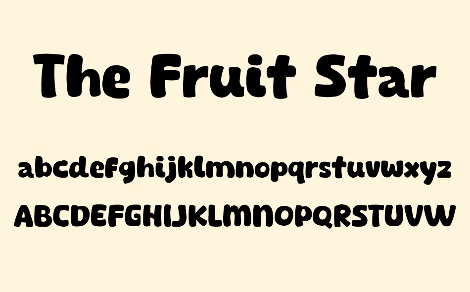 The Fruit Star font