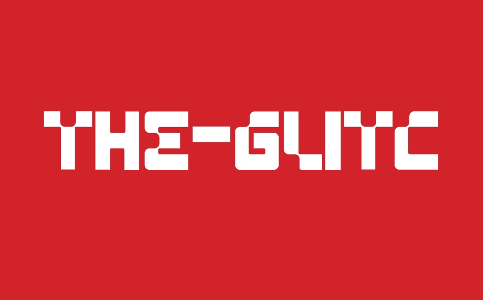 The Glitch font big