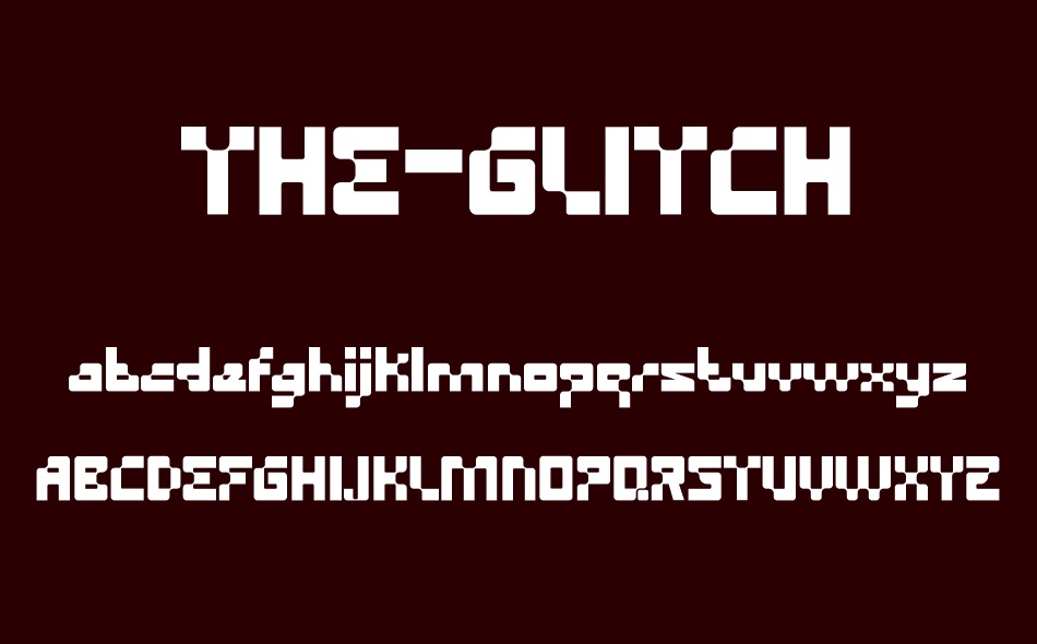 The Glitch font