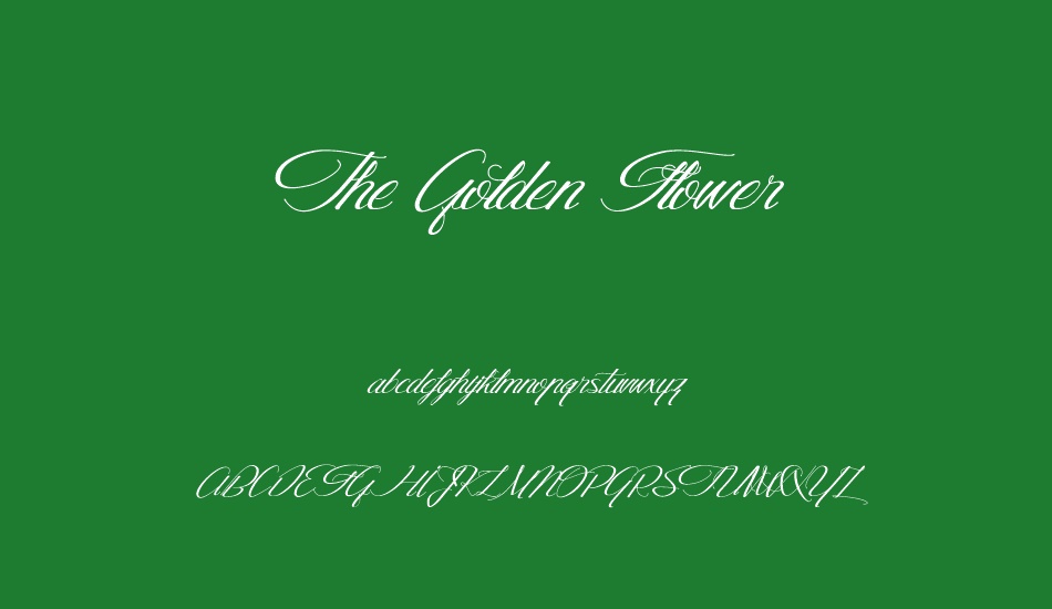 the-golden-flower font