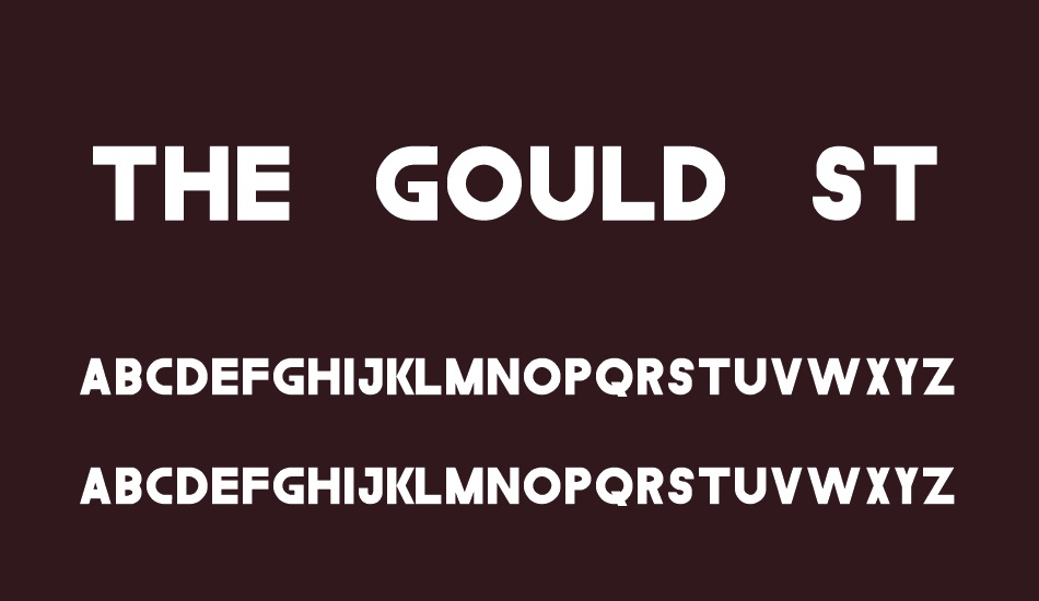 the-gould-st font