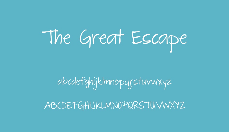 the-great-escape font