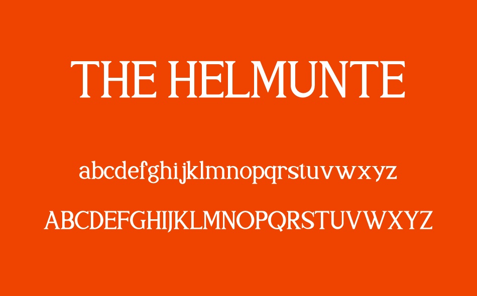 The Helmunte font