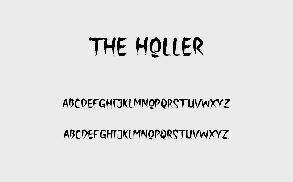 The Holler font