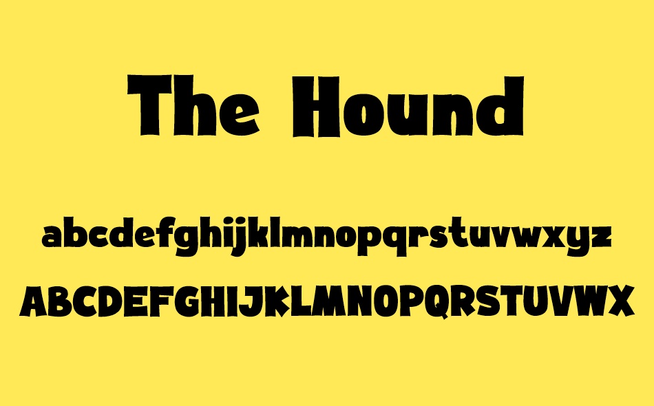 The Hound font