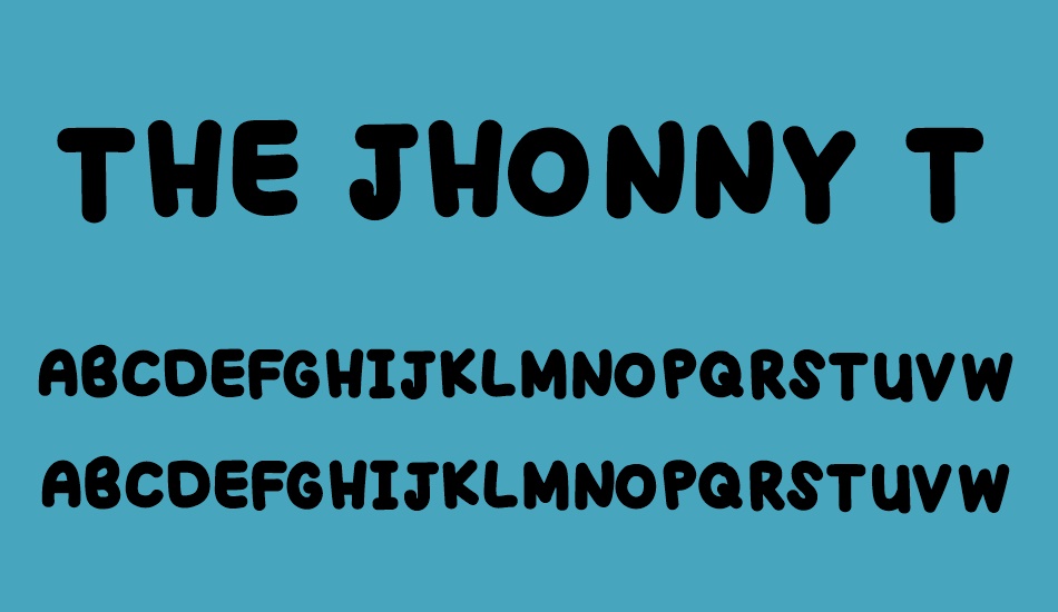 the-jhonny-tan font