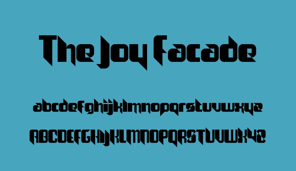 the-joy-facade font
