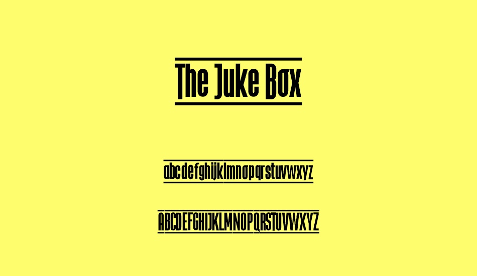 the-juke-box font